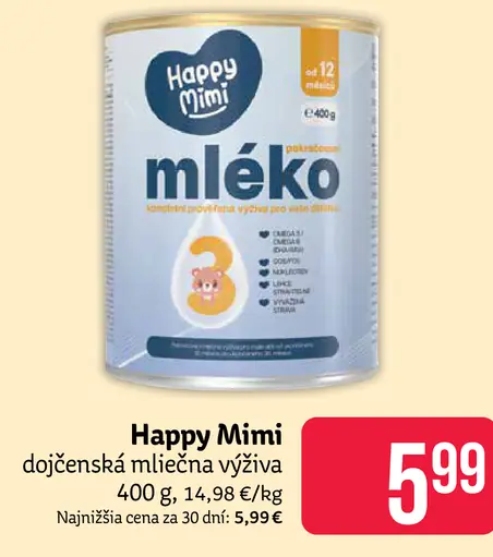 Happy Mimi dojčenská mliečna výživa