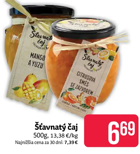 Šťavnatý čaj Mango a Yuzu