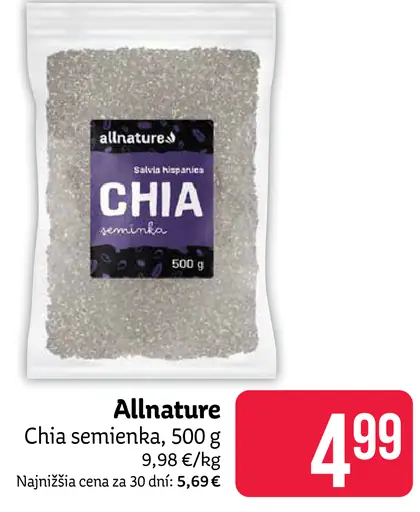 Allnature Chia semienka