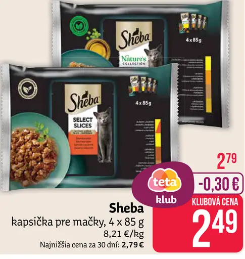 Sheba kapsičky pre mačky