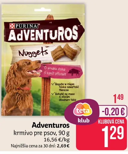 Purina Adventuros krmivo pre psov Nuggets