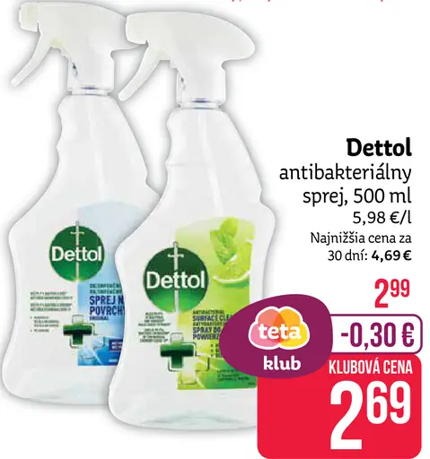 Dettol antibakteriálny sprej