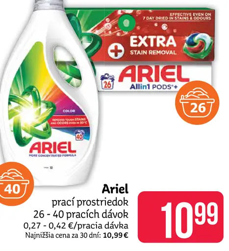 Ariel prací prostriedok