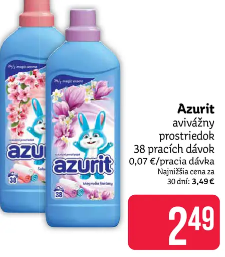 Azurit avivážny prostriedok