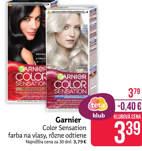 Garnier Color Sensation farba na vlasy