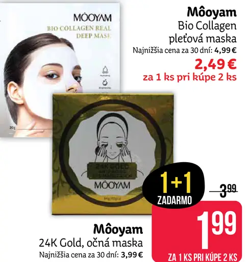 Mooyam Bio Collagen pleťová maska