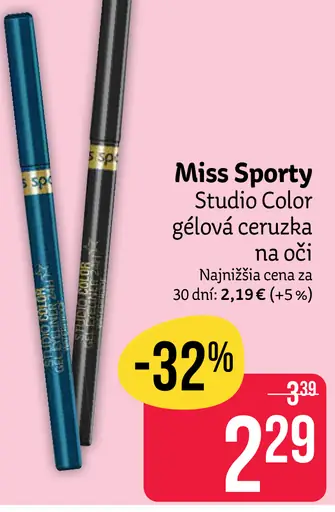 Miss Sporty Studio Color gélová ceruzka na oči