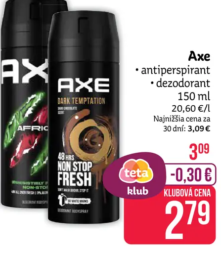 Axe antiperspirant deodorant