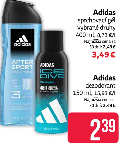 Adidas sprchový gél