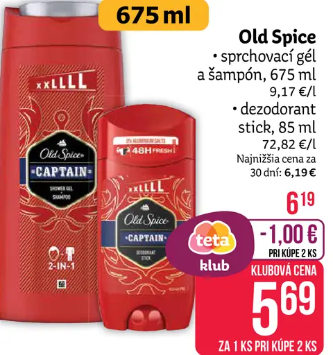 Old Spice sprchový gél a šampón