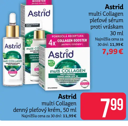 Astrid pleťový krém multi Collagen denný/nočný