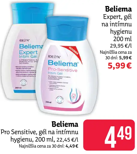 Belieem Pro Sensitive gél na intímnu hygienu