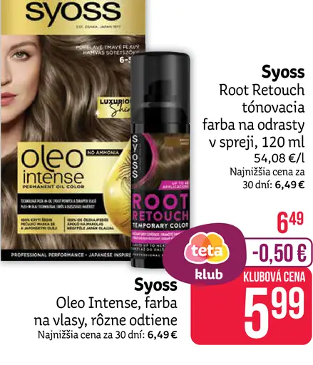 Syoss Root Retouch tónovacia farba