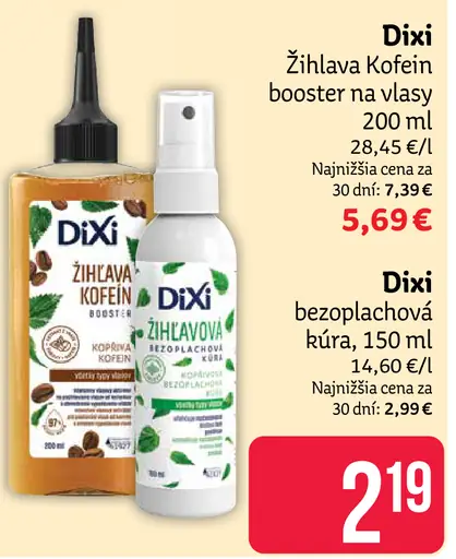 Dixi žihľavový bezoplachový kúra