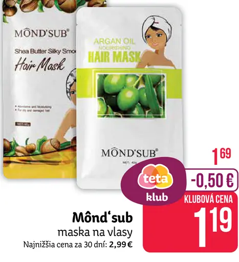 Mönd'Sub maska na vlasy