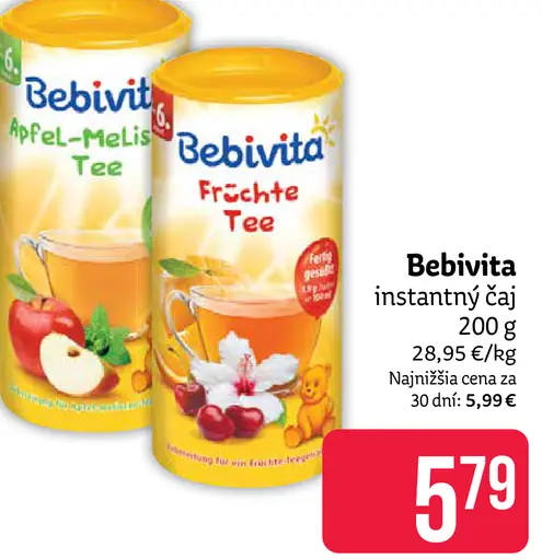Bebivita instantný čaj