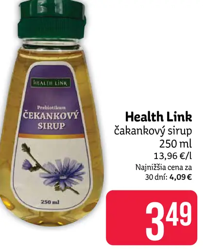 Health Link čakankový sirup