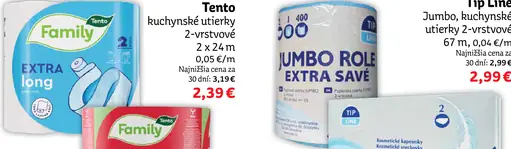 Tento Family kuchynské utierky 2-vrstvové