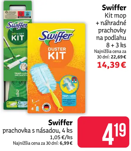 Swiffer Kit mop s prachovými utierkami