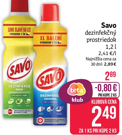 Savo dezinfekčný prostriedok