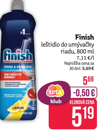 Finish Leštidlo do umývačky riadu