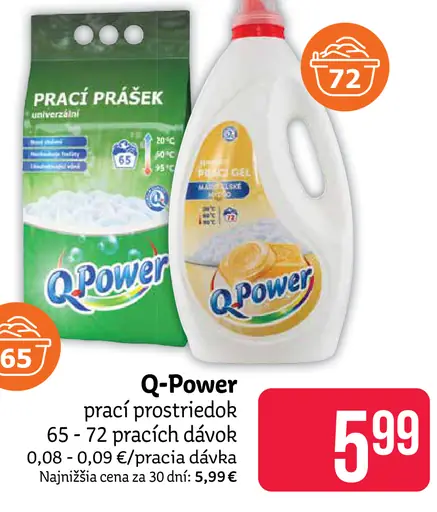 Q-Power prací prostriedok