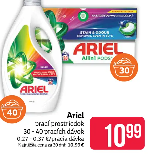 Ariel prací prostriedok