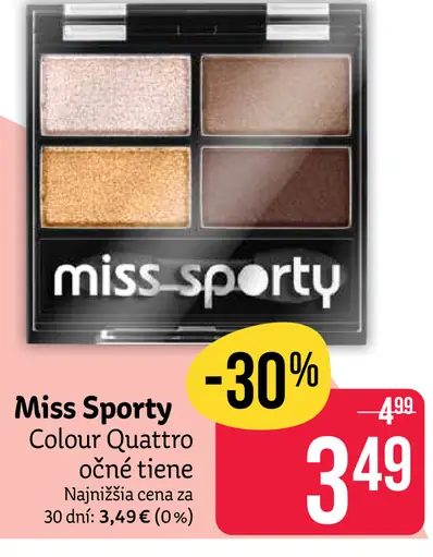 Miss Sporty Colors Quattro očné tiene