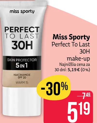 Miss Sporty Perfect to Last 24H Make-Up