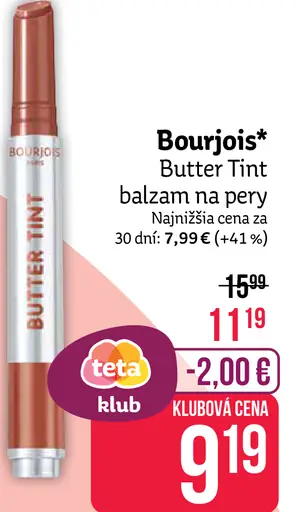Bourjois Butter Tint balzam na pery