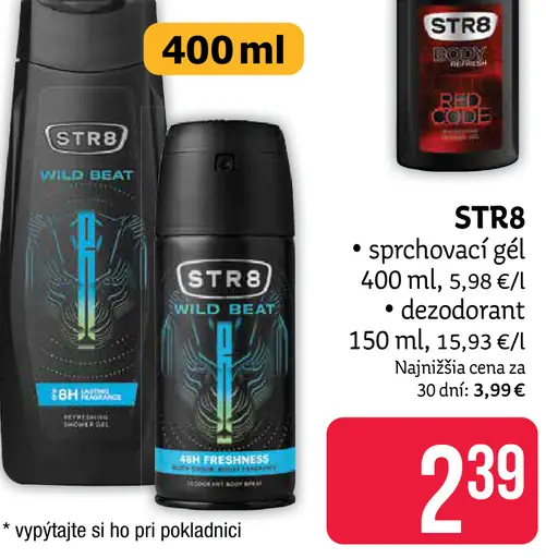 STR8 sprchovací gél a dezodorant set