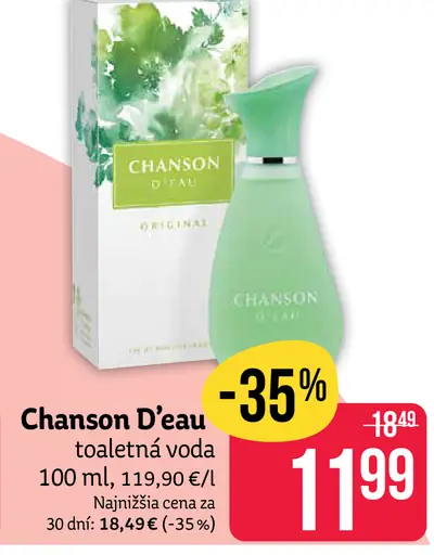 Chanson D’eau toaletná voda