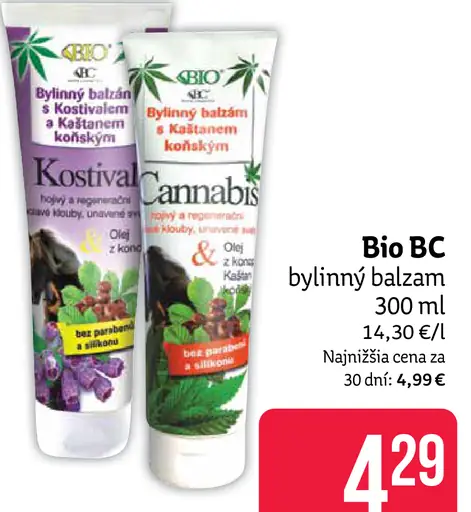 Bio BC bylinný balzam