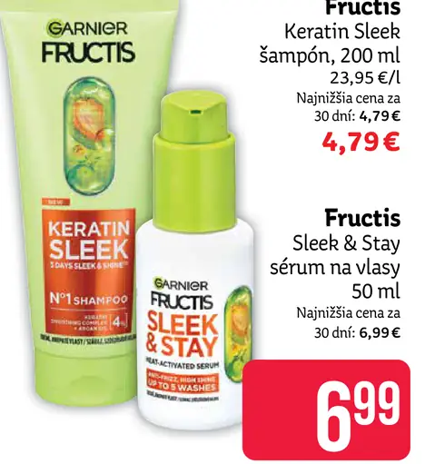 Fructis Keratin Sleek šampón