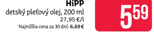 HiPP detský olej