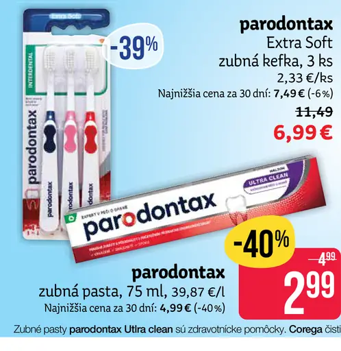 Parodontax zubná pasta