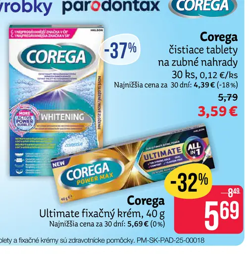 Corega Ultimate fixačný krém