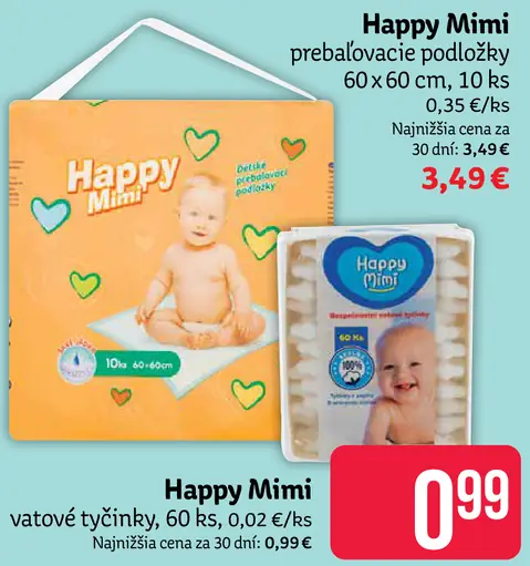 Happy Mimi vatové tyčinky