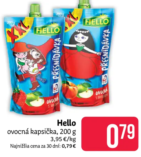 Hello ovocná kapsička pre deti