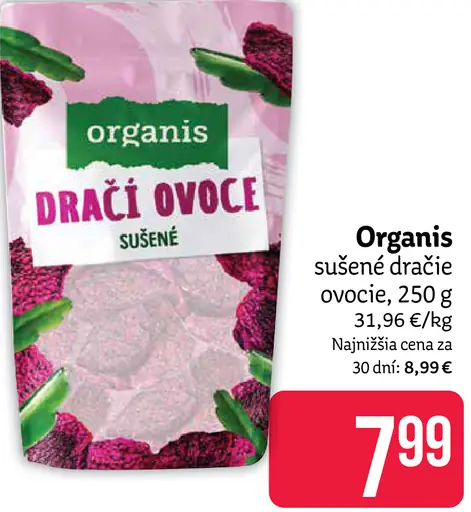 Organis sušené dračie ovocie