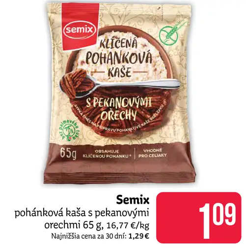 Semix kaša s pekanovými orechmi