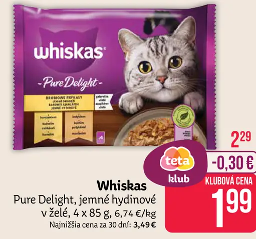 Whiskas Pure Delight kapsičky pre mačky