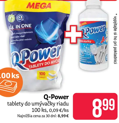 Q-Power tablety do umývačky riadu