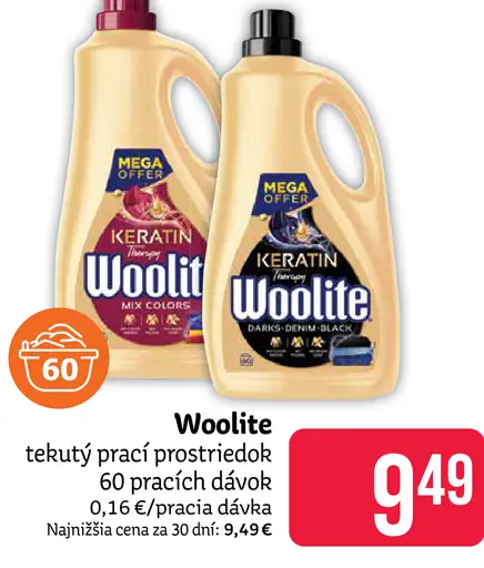 Woolite tekutý prací prostriedok, 60 pracích dávok