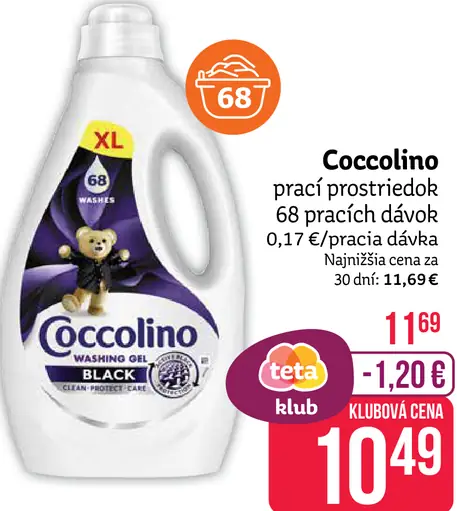 Coccolino prací prostriedok, 68 pracích dávok