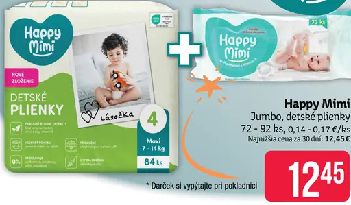 Happy Mimi Jumbo detské plienky