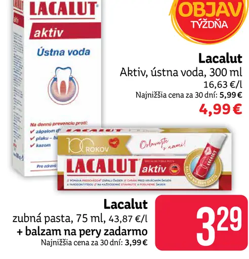 Lacalut Aktiv ústna voda