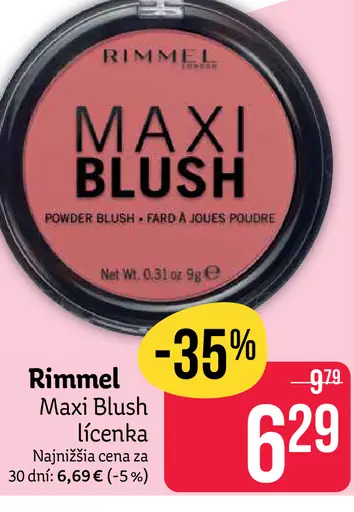 Rimmel Maxi Blush lícenka