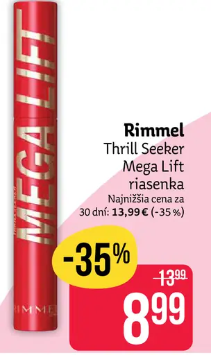 Rimmel Thrill Seeker Mega Lift špirála