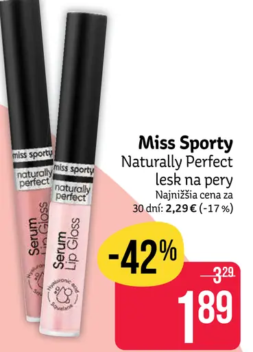Miss Sporty Naturally Perfect lesk na pery